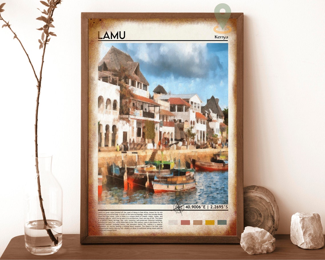 Lamu Print Lamu Photo Lamu Poster Lamu Painting Lamu Artwork Lamu Island Kenya Poster Lamu Wall Art Lamu Dcor Lamu Travel Kenya - Image 6