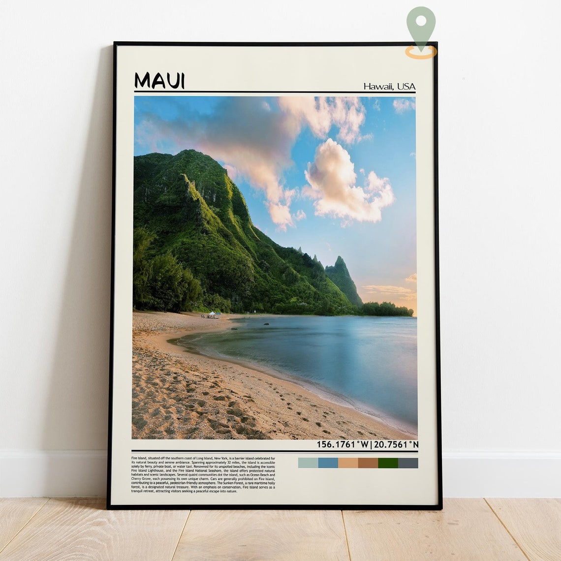 Maui Print Maui Wall Art Maui Poster Maui Photo Maui Poster Print Maui Wall Dcor Maui Travel Poster Maui Hawaii Hawaii Poster - Image 4