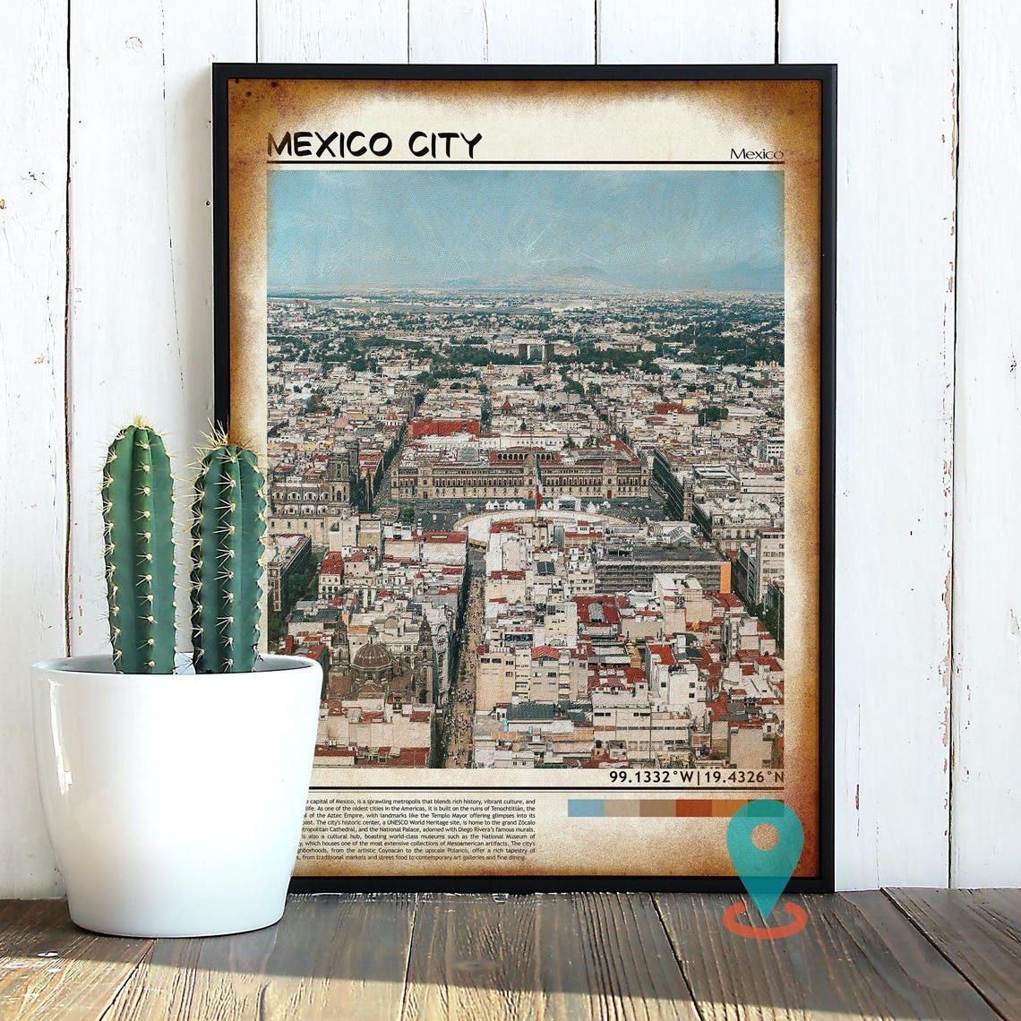 Mexico City Print Mexico City Wall Art Mexico City Poster Mexico City Photo Mexico City Poster Print Mexico City Travel Poster - Image 4