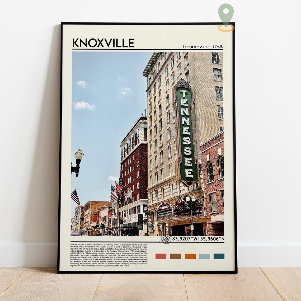 Knoxville Print Knoxville Art Knoxville Photo Knoxville Poster Print Knoxville Painting Tennessee Poster Knoxville Art Work Tennessee - Image 2