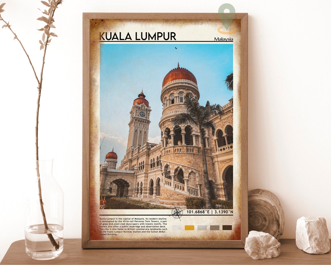 Kuala Lumpur Malaysia Sultan Abdul Samad Building Landmark Print - Image 6