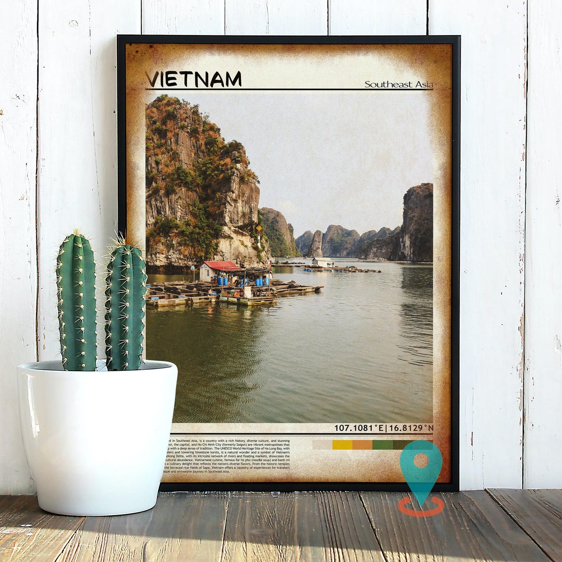 Vietnam Print Vintage Poster Vietnam Wall Art Vietnam Poster Vietnam Photo Vietnam Poster Print Vietnam Wall Deco Hanoi Poster - Image 2