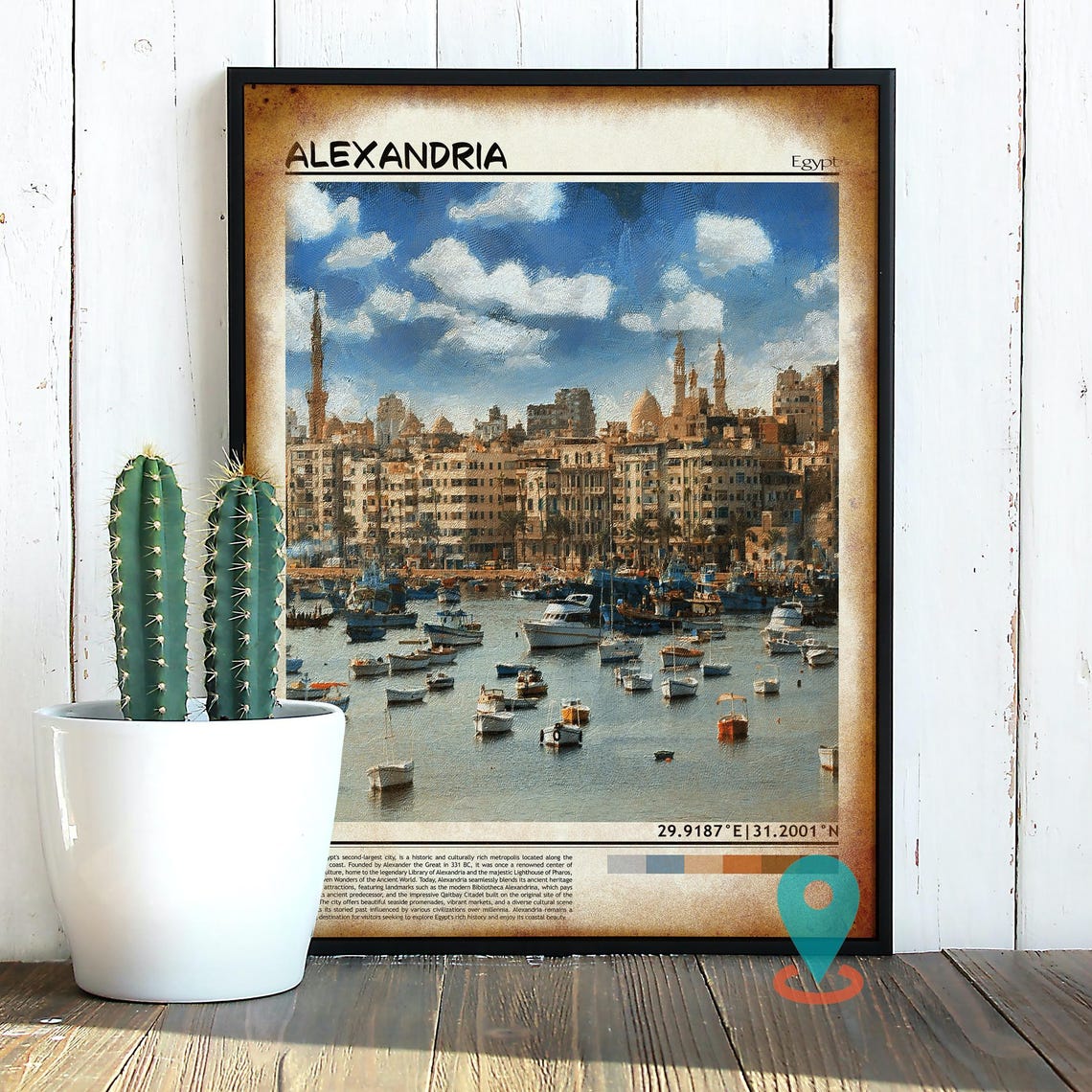 Alexandria Print Alexandria Wall Art Alexandria Poster Alexandria Photo Alexandria Poster Print Alexandria City Alexandria Egypt - Image 2