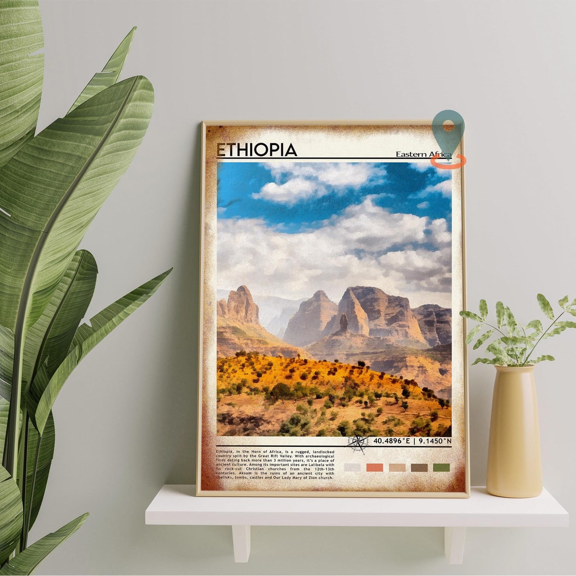 Ethiopia Print Ethiopia Art Ethiopia Poster Ethiopia Photo Ethiopia Poster Print Ethiopia Painting Addis Ababa Poster Ethiopia Art - Image 2