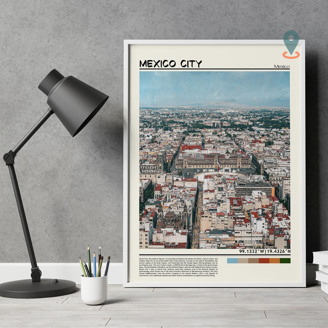 Mexico City Print Mexico City Wall Art Mexico City Poster Mexico City Photo Mexico City Poster Print Mexico City Travel Poster - Image 3