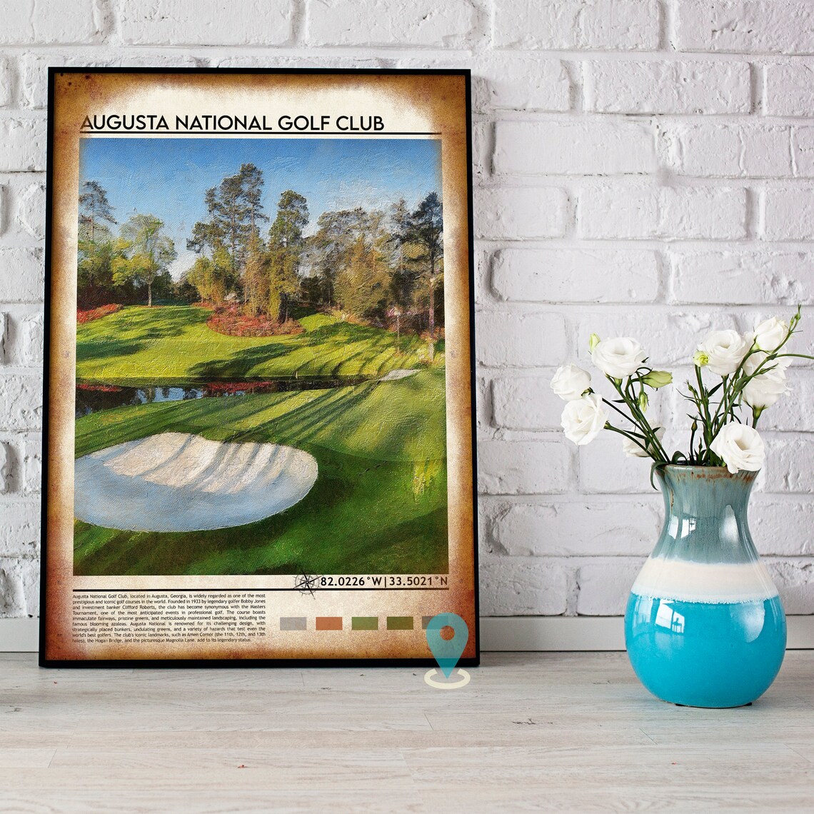 Augusta National Golf Club Georgia Fairway Masters Greens Poster - Image 4