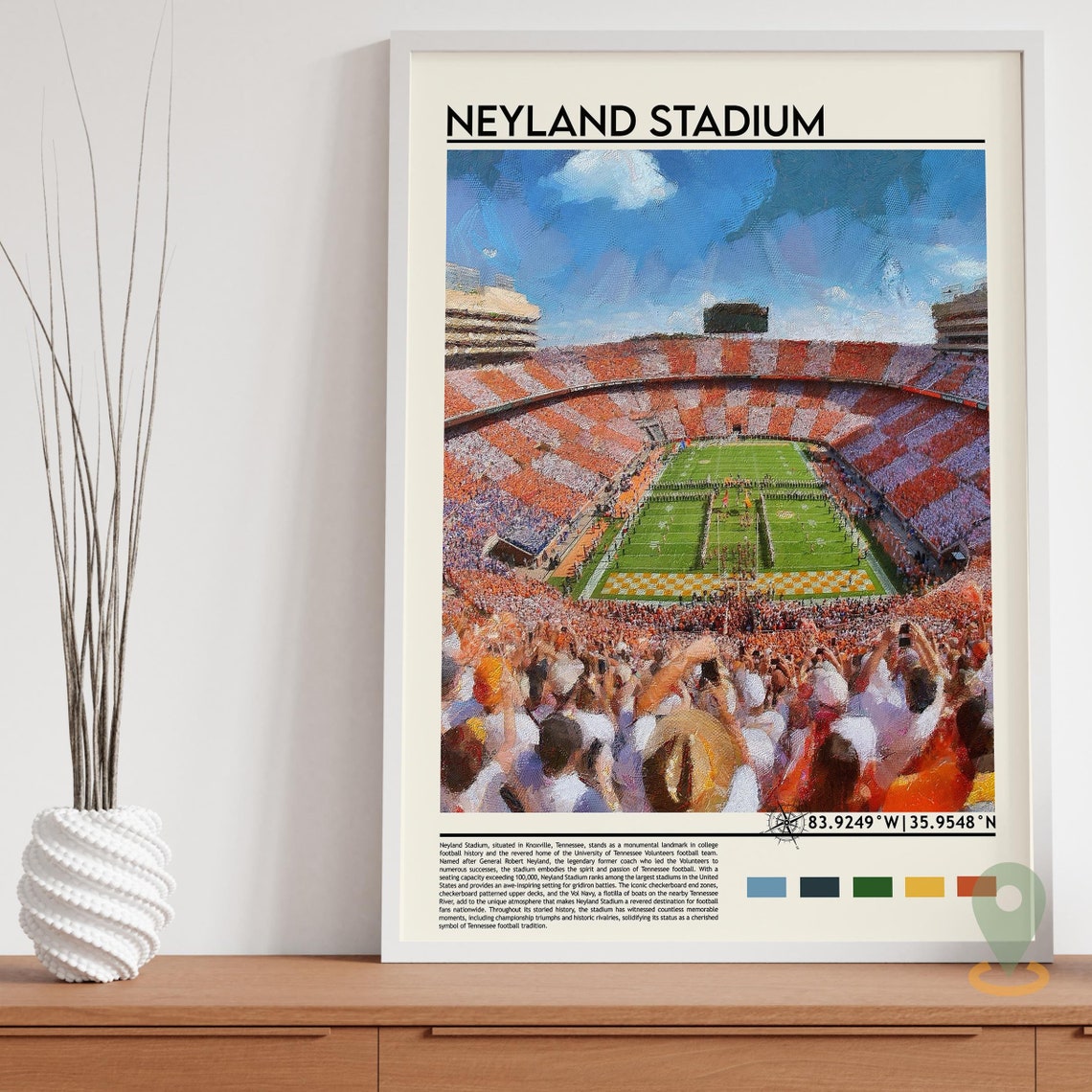 Neyland Stadium Print Neyland Stadium Wall Art Neyland Stadium Poster Neyland Stadium Photo Neyland Stadium Tennessee Football Poster - Image 3