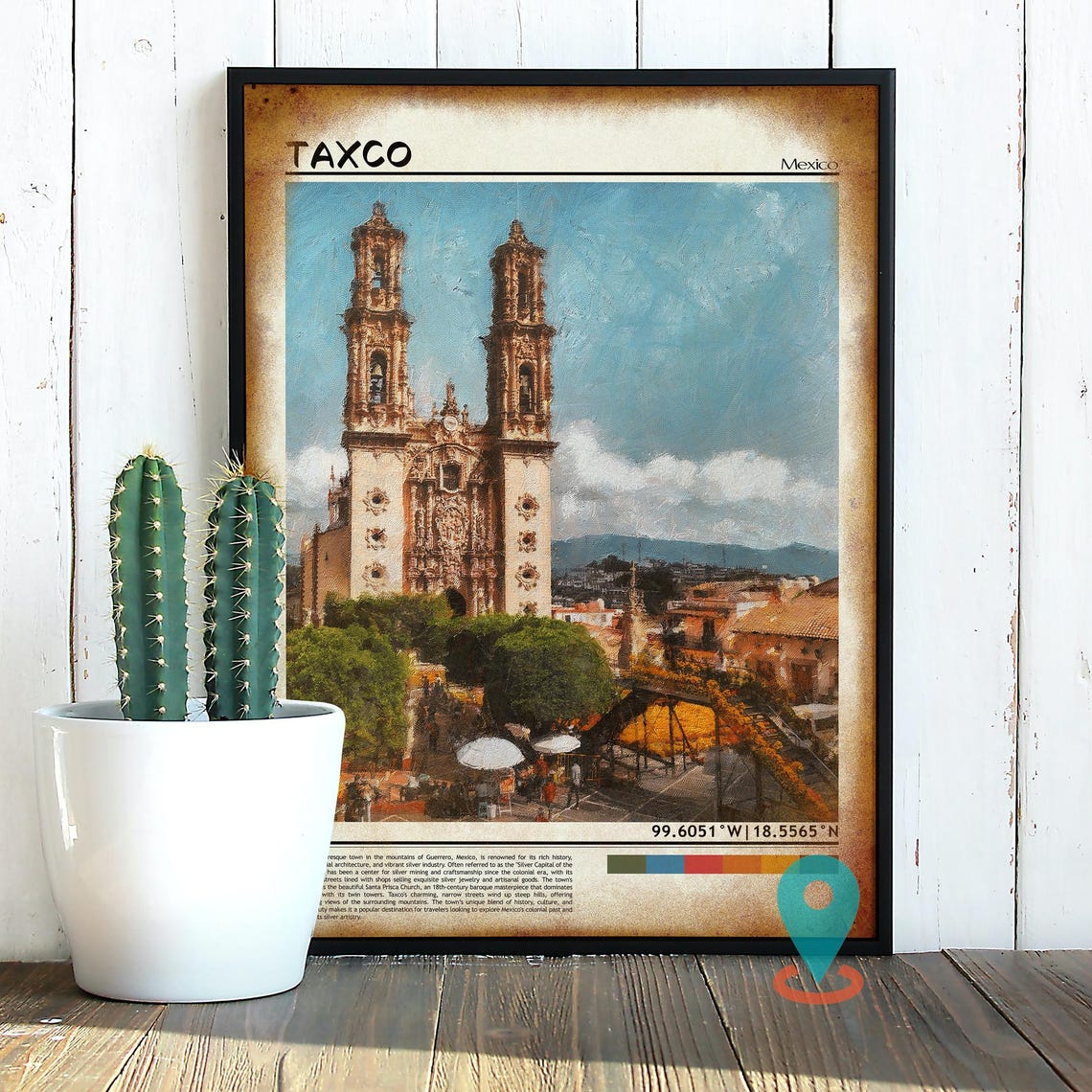 Taxco Print Taxco Wall Art Taxco Poster Taxco Photo Taxco Poster Print Taxco Travel Poster Taxco Mexico - Image 2