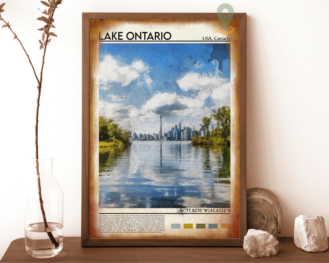 Lake Ontario Toronto Skyline CN Tower Waterfront View Poster - Image 6