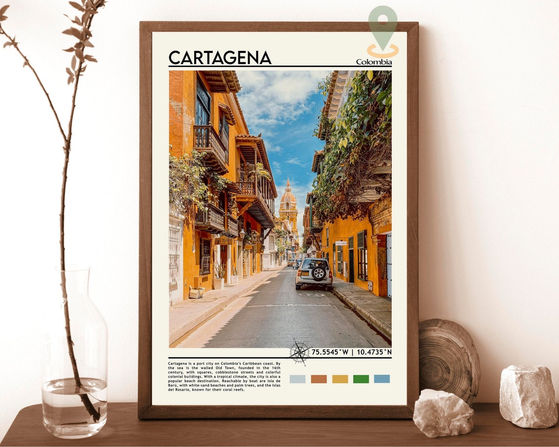 Cartagena Print Cartagena Art Cartagena Poster Cartagena Photo Cartagena Poster Print Cartagena Painting Colombia Poster Vintage Art