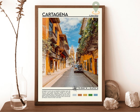 Cartagena Print Cartagena Art Cartagena Poster Cartagena Photo Cartagena Poster Print Cartagena Painting Colombia Poster Vintage Art