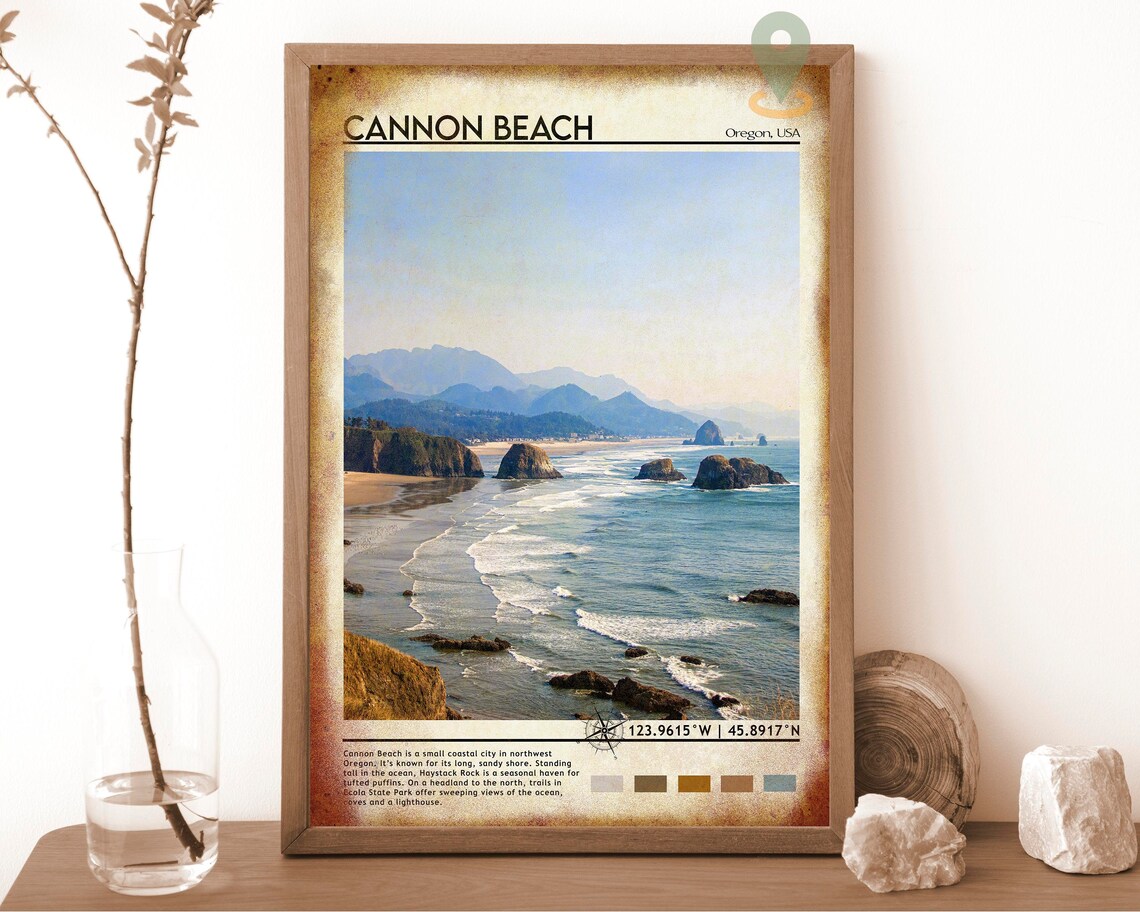 Canon Beach Print Canon Beach Wall Art Canon Beach Poster Canon Beach Photo Canon Beach Poster Print Vintage Canon Beach Poster - Image 6