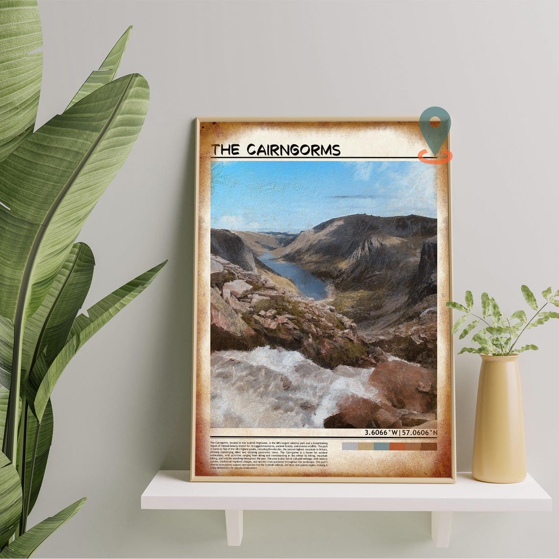 The Cairngorms Scotland Highland Lochan Mountain View Poster - Image 4