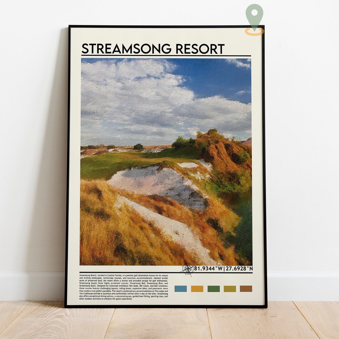 Streamsong Resort Print Streamsong Resort Poster Streamsong Resort Wall Art Streamsong Resort Travel Streamsong Resort Art Print - Image 5