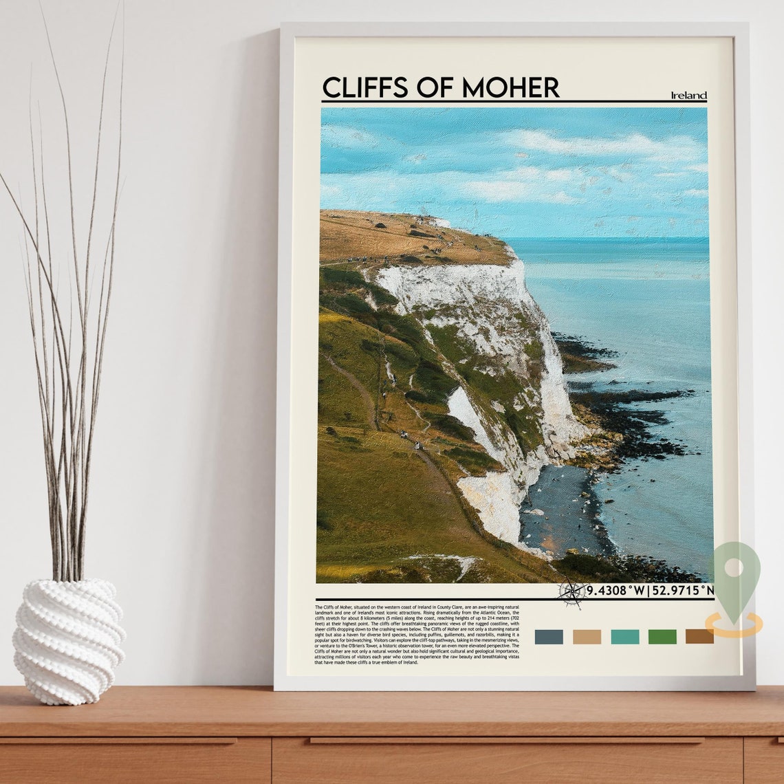Cliffs of Moher Ireland Dramatic Sea Cliffs Coastal Scenery Print - Image 5
