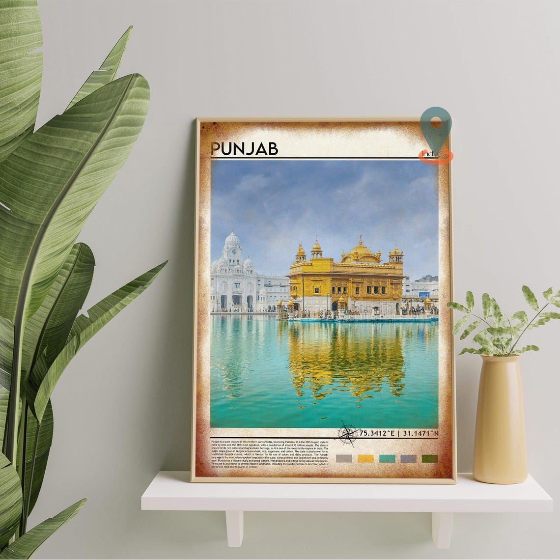 Golden Temple Amritsar Punjab India Sacred Reflection Poster - Image 5