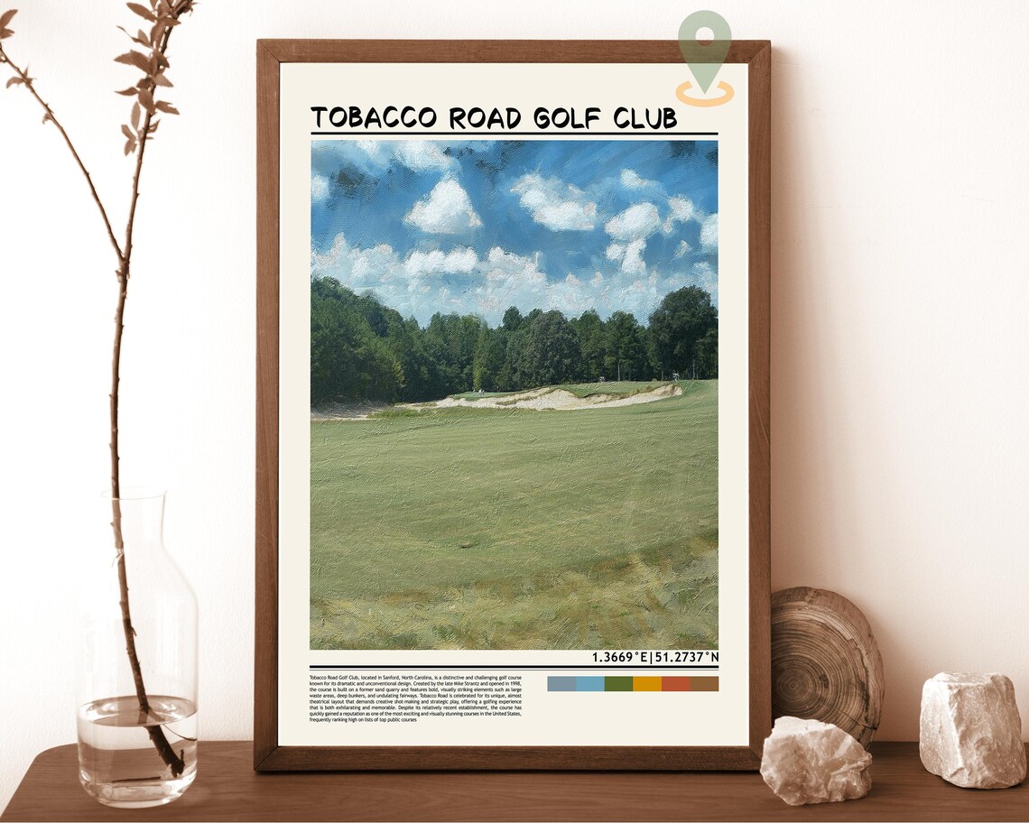 Tobacco Road Golf Club Fairway Bunker Sandhills Course Poster