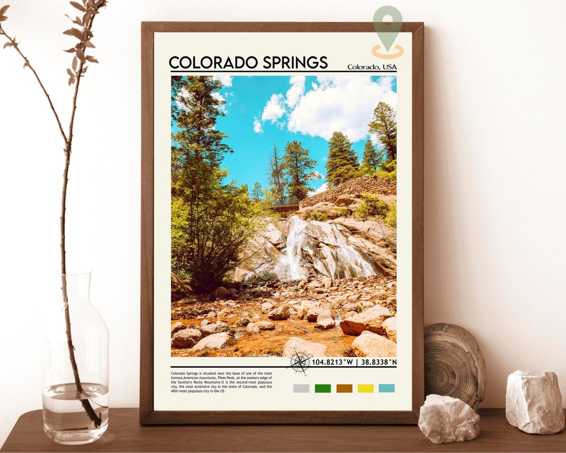 Colorado Springs Print Colorado Springs Poster Colorado Springs Wall Art Colorado Springs Travel Colorado Print Colorado Wall Art