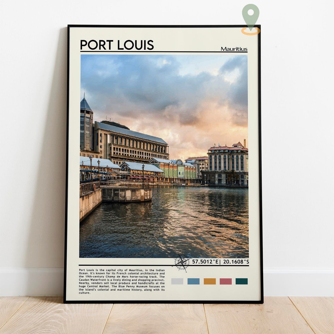 Port Louis Print Port Louis Art Port Louis Poster Port Louis Photo Port Louis Poster Print Port Louis Painting Mauritius Poster - Image 5