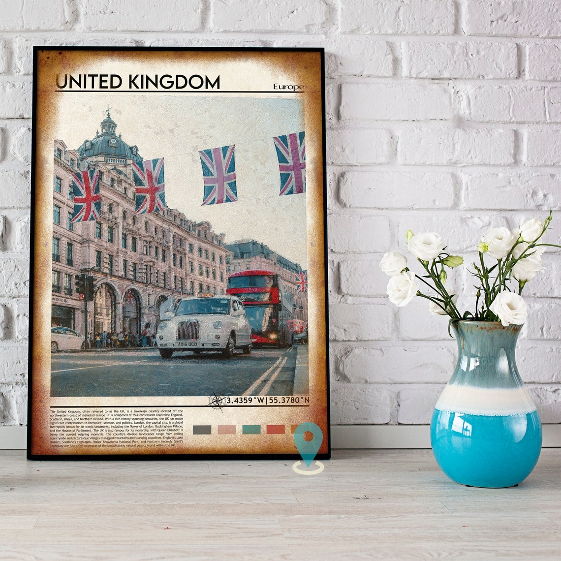 United Kingdom Print United Kingdom Poster United Kingdom Wall Art United Kingdom Travel United Kingdom Art Print London England Print - Image 4
