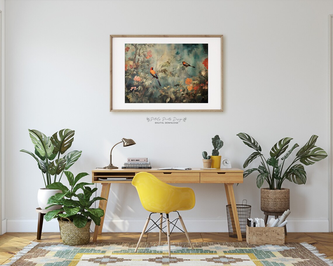 Jungle Birds Vintage Safari Jungle Art Print - Image 2