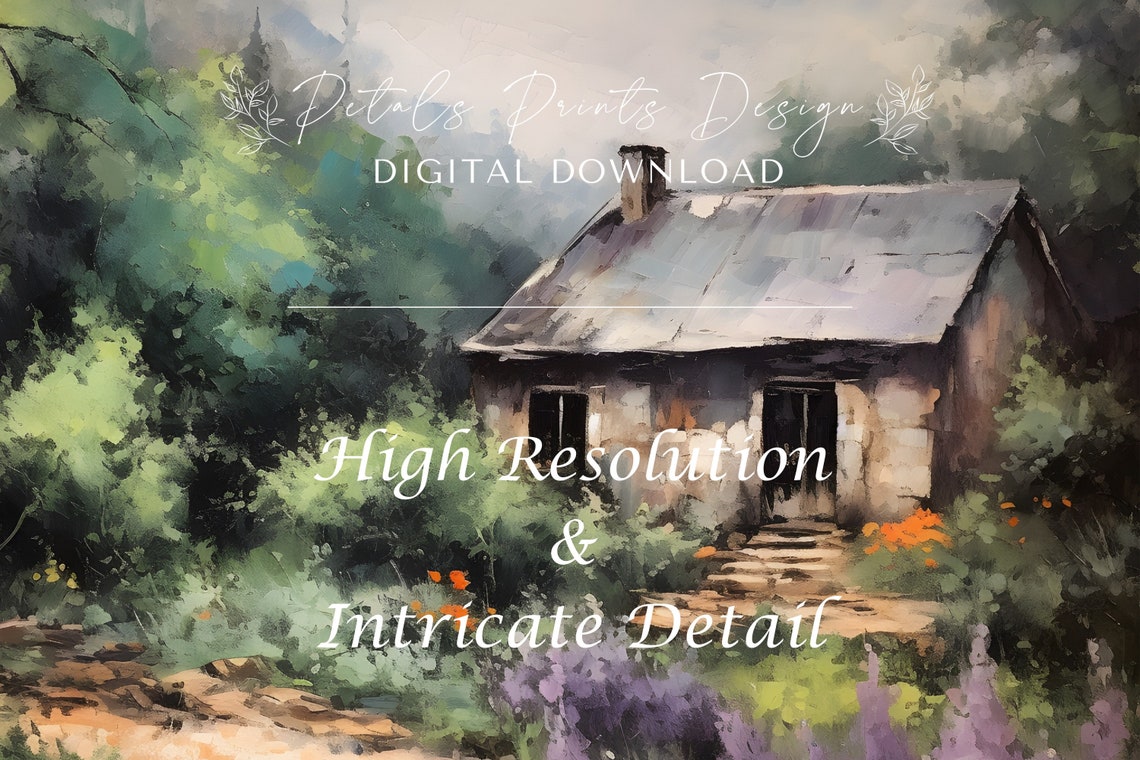 Cottage Flower Garden Vintage Oil Painting Cottagecore Wall Art Decor Farmhouse Print Garden Art Print 2024 - Image 3