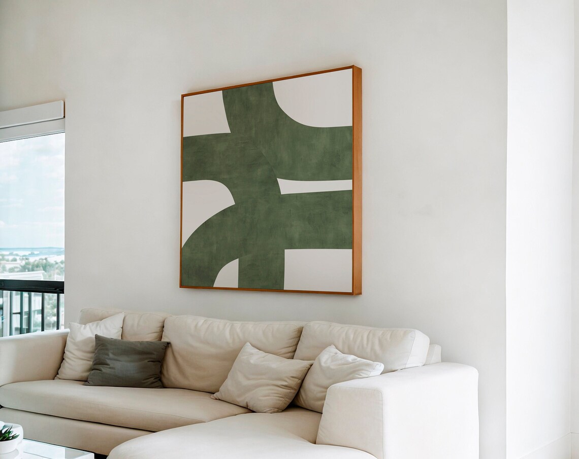 Midcentury Organic Lines Abstract Art Print