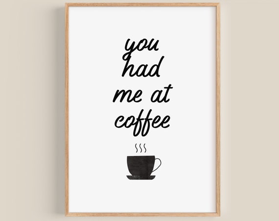 Coffee Print Coffee Wall Art Coffee Bar Decor Coffee Shop Decor Coffee Bar Sign Lovers Art Lovers Print