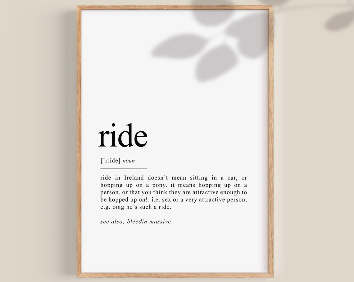 Ireland Funny Irish Wall Art Print, Gifts For Women