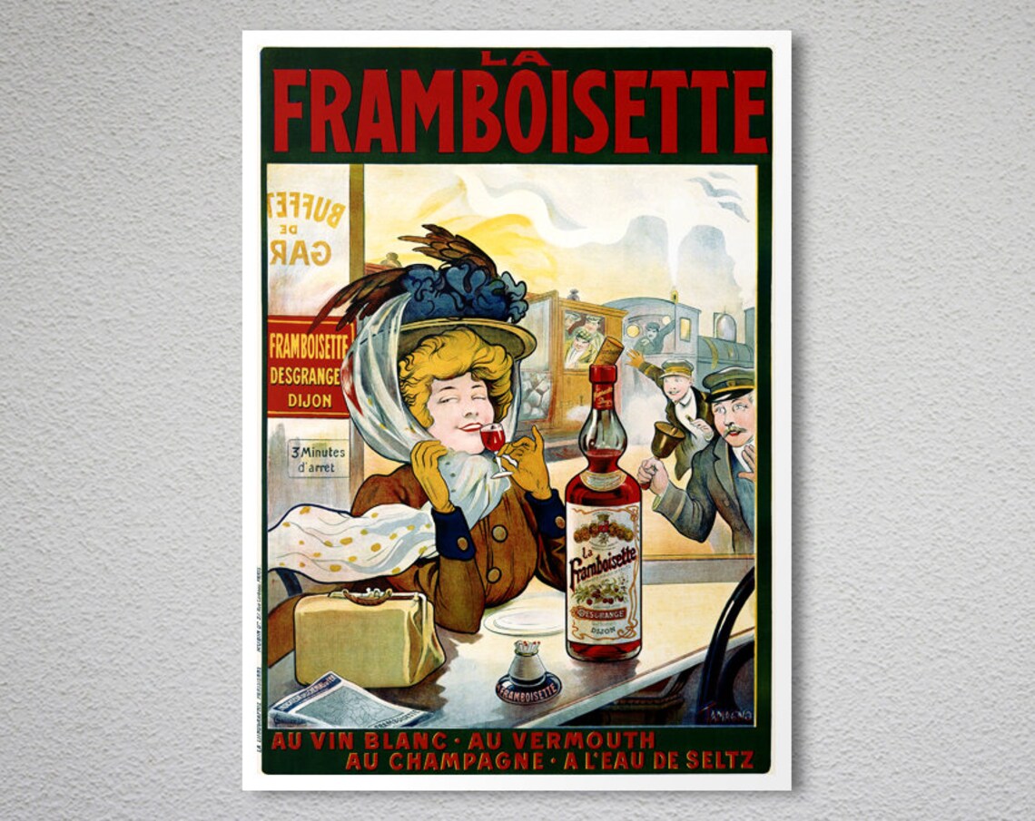 La Framboisette Vintage Food Drink Poster - Image 2