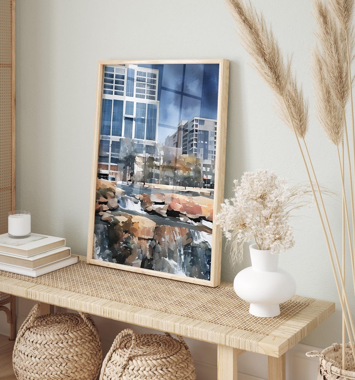Greenville Art Print Greenville Wall Art Watercolor Art Painting Greenville Gift Greenville Poster Travel Poster Print - Image 2
