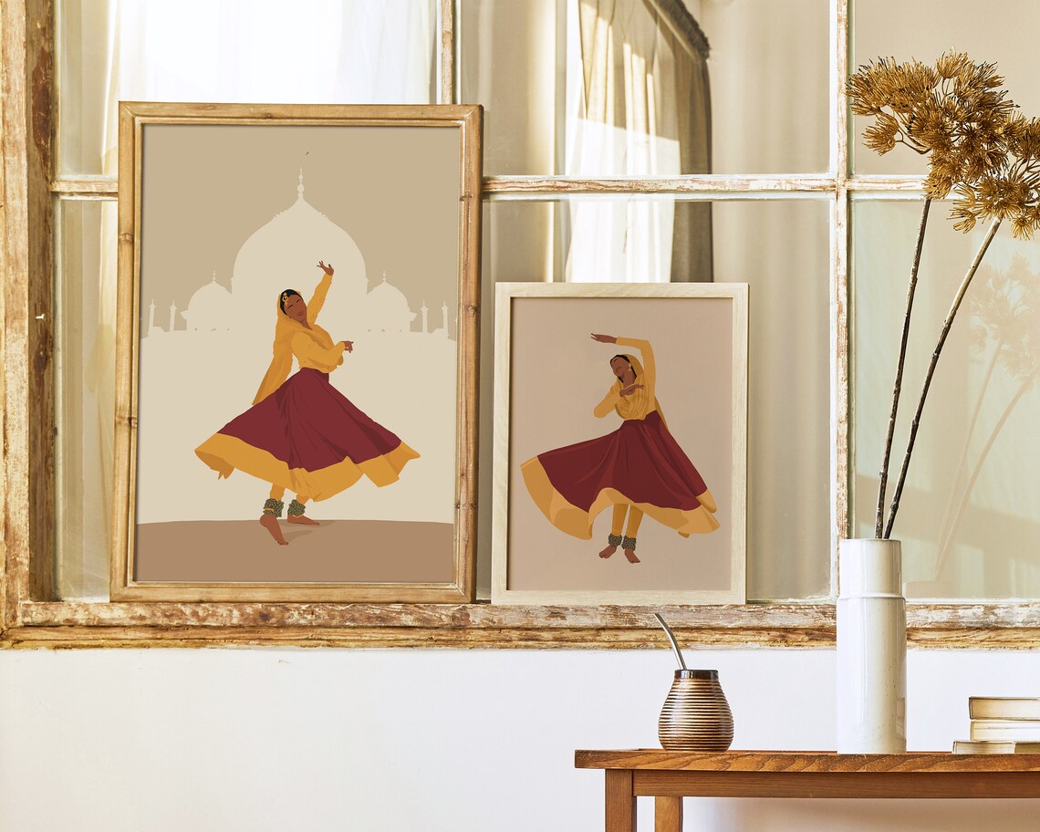 Sufi Kathak Dancer, South Asian Art Print - Image 2