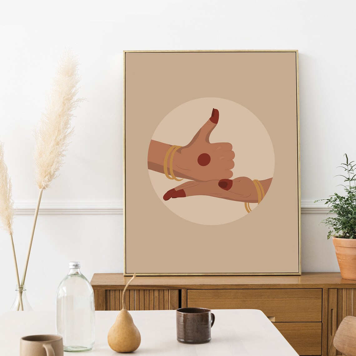 Dance Mudra Indian Dancer Art Print, South Asian - Image 6