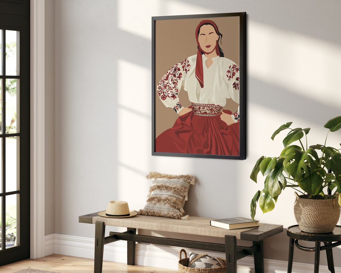 Macedonian Folk Dancers Poster, Balkan Home Decor - Image 4