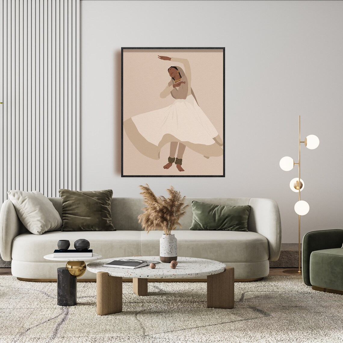 Sufi Kathak Dancer, South Asian Art Print - Image 8