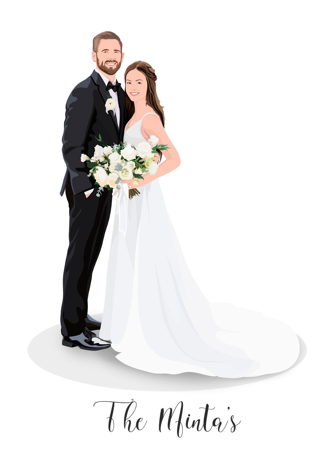 Mr and Mrs Pryor Wedding Portrait April 8 2020 Custom Poster - Image 5