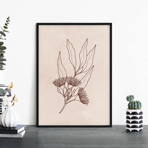 Eucalyptus Australian Native Floral Art Print