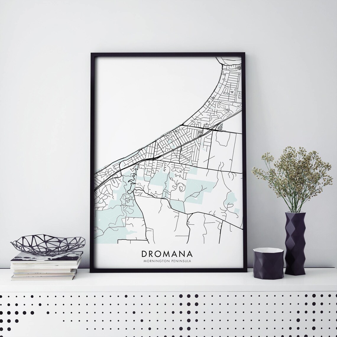 Dromana Mornington Peninsula Australia Street Map Art Poster