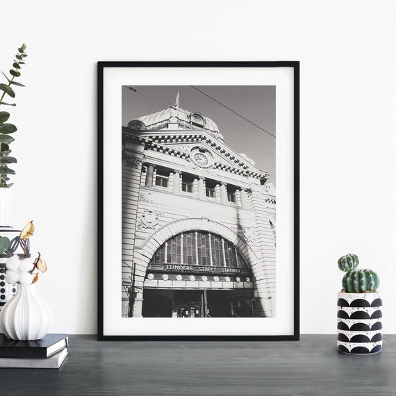 Flinders Street Station Melbourne Australia Print Wall Art A4 A3 A2 A1