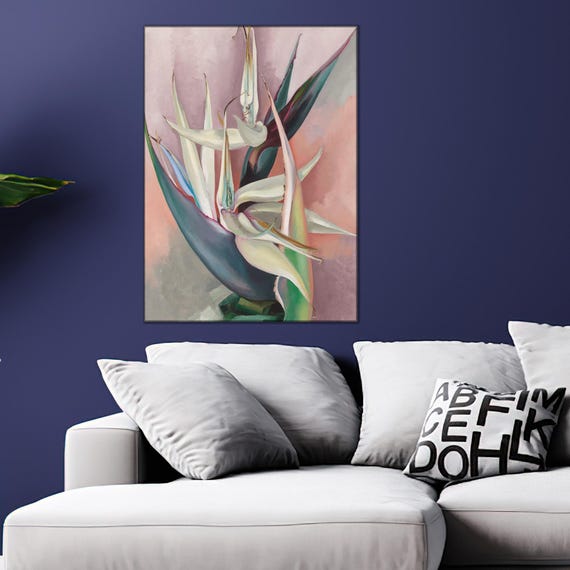 Georgia Okeeffe Reproduction Canvas Abstract Floral Art Modern 3d Print