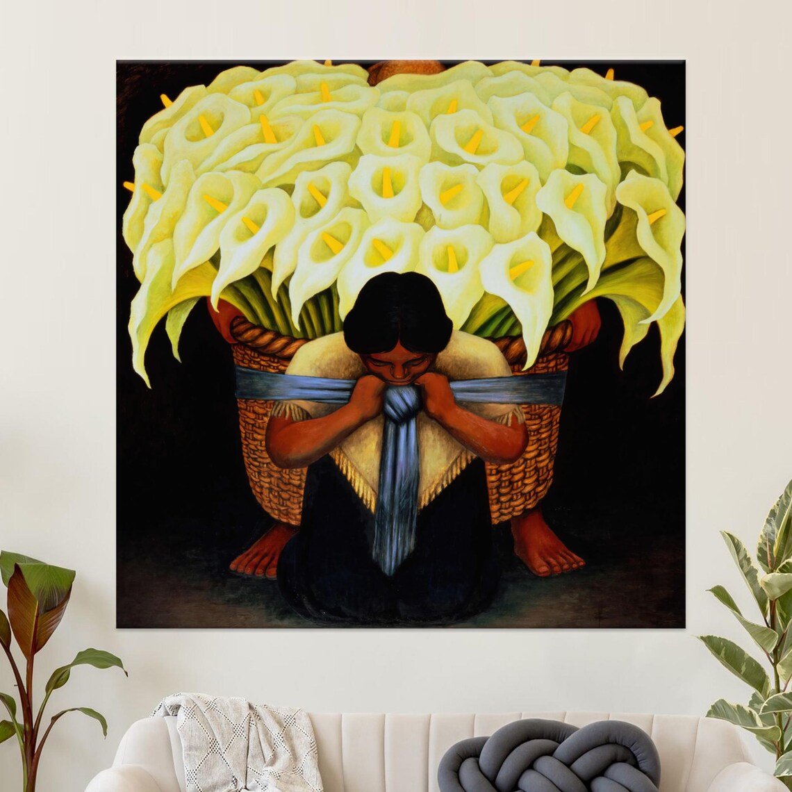 Baby Rivera 3D Diego Artwork Flower Art Print