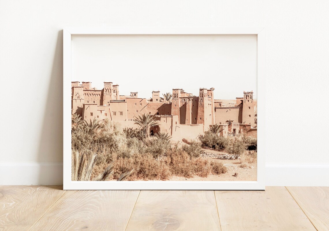 Desert Architecture Travel Poster, Boho Wall Art - Image 2