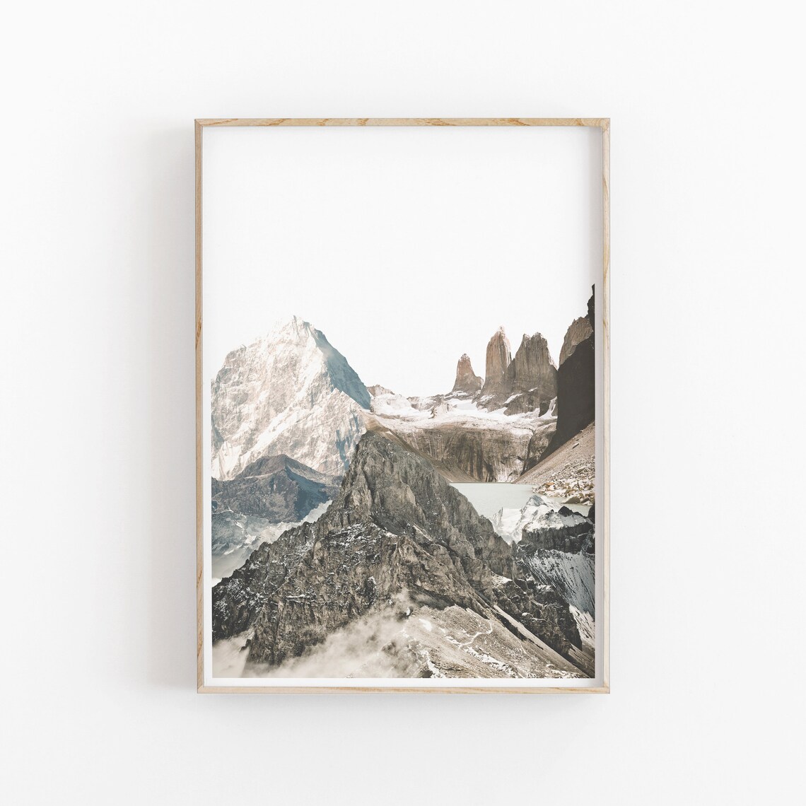 Mountain Print, Modern Minimalist Poster - Image 2