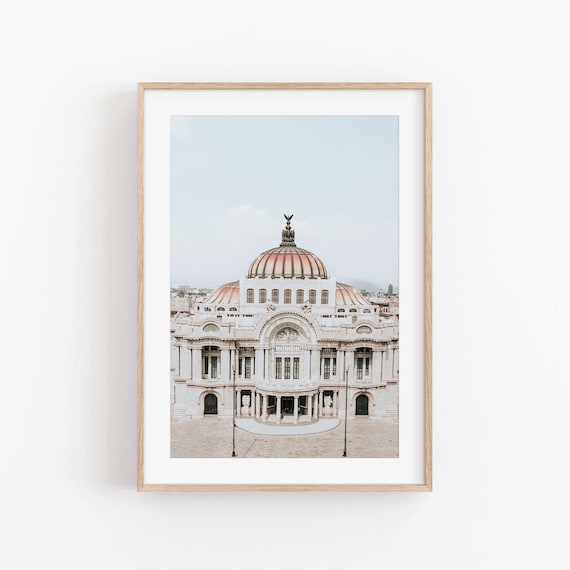 Mexico Minimalist City Photo Poster, Boho Decor
