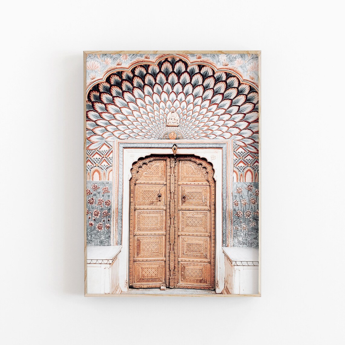 India Door Art Print, Boho Minimalist Architecture - Image 4