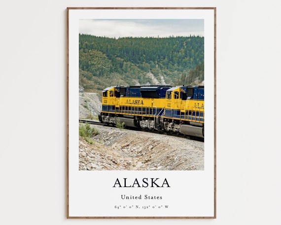 Alaska Travel Poster, Place-Based Wall Art