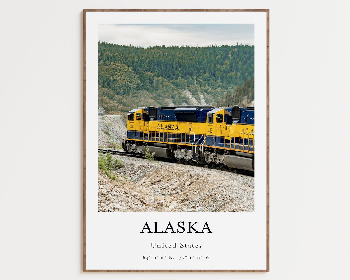 Alaska Travel Poster, Place-Based Wall Art