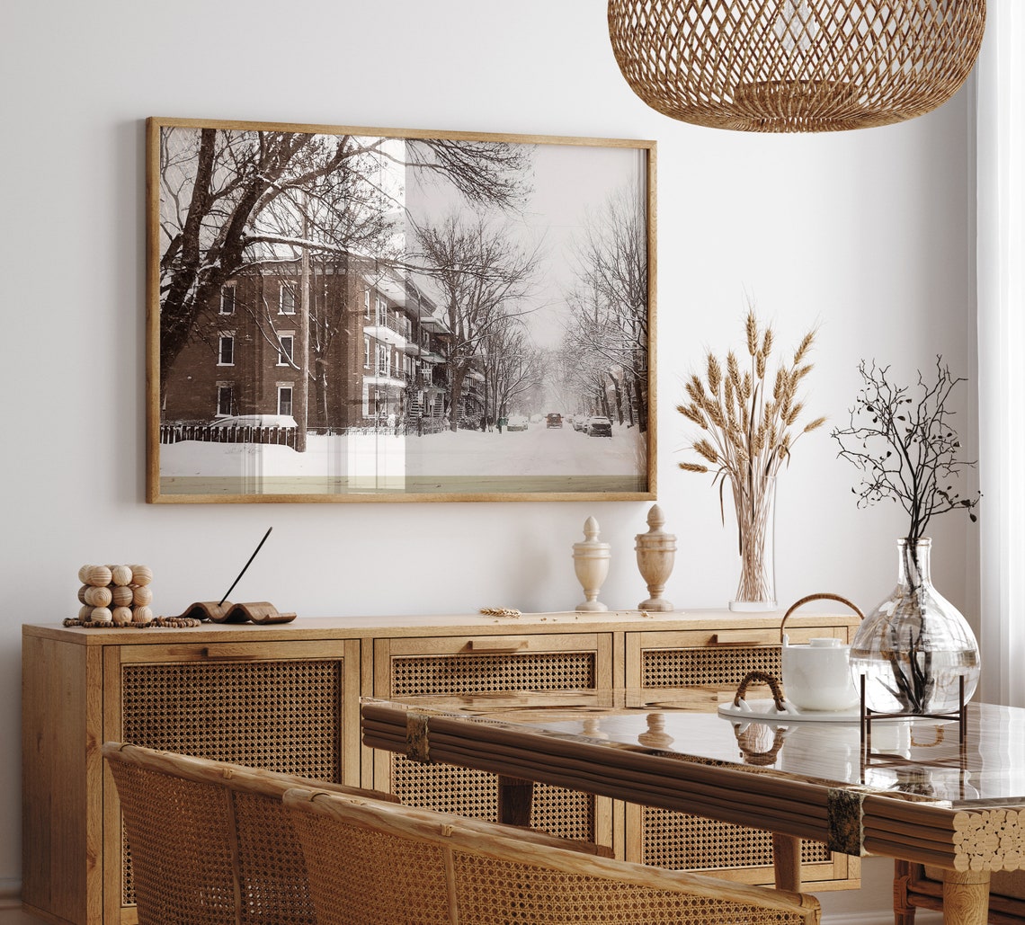 New York Under Snow Christmas Art Print - Image 2