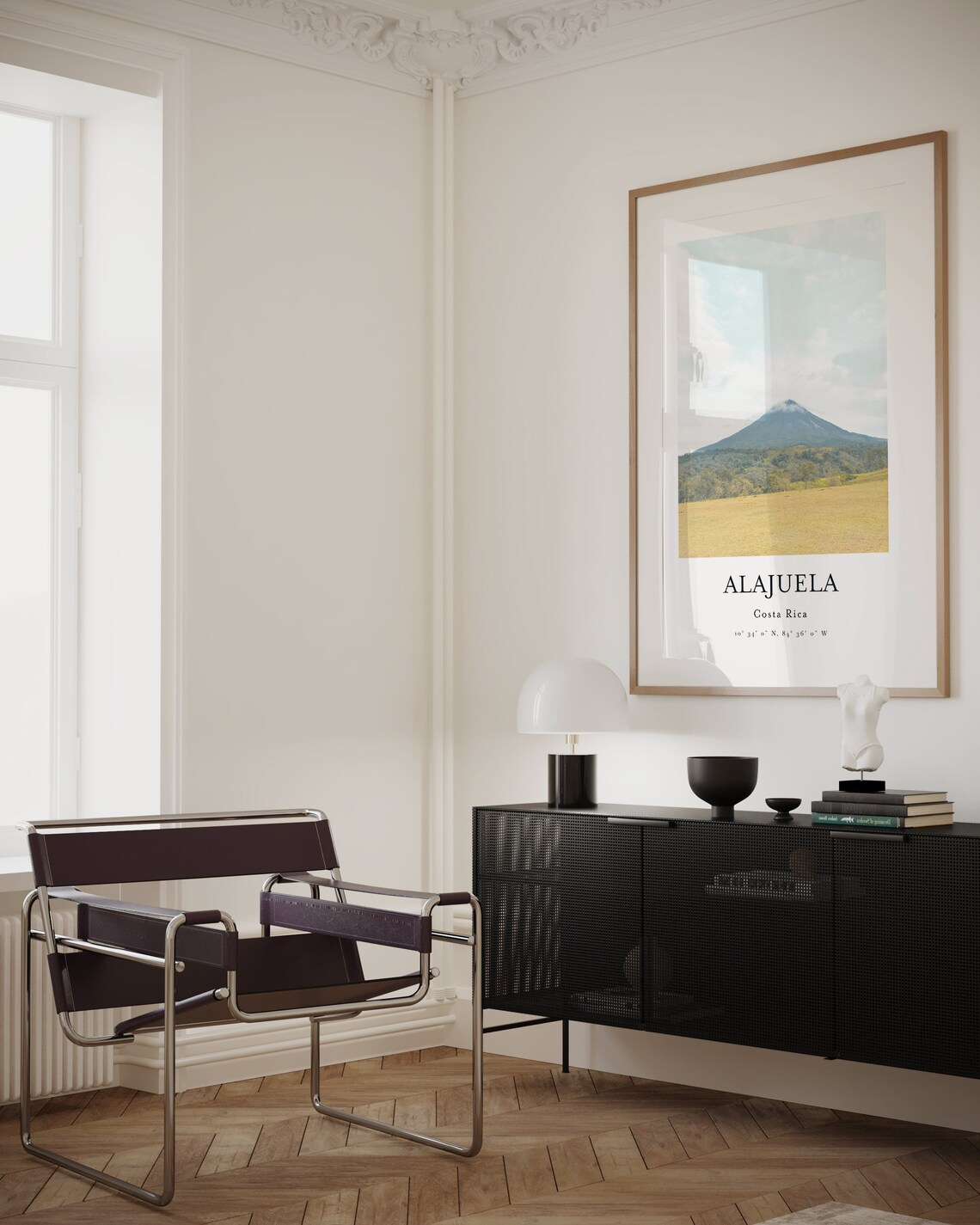Costa Rica Volcano Travel Poster, Alajuela - Image 3