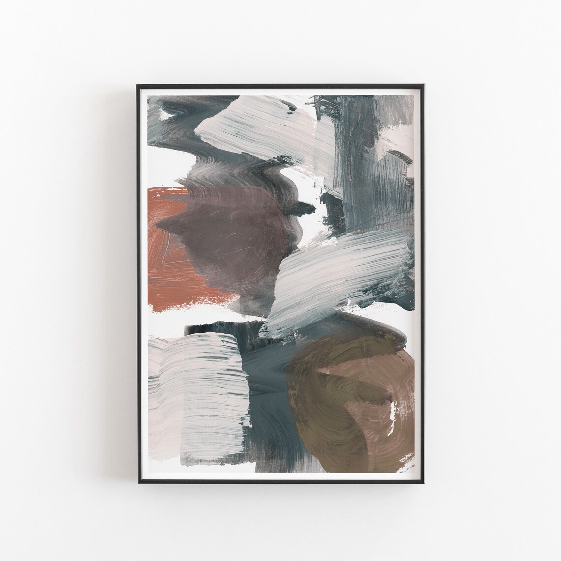 Abstract Neutral Art Print, Modern Wall Decor - Image 2